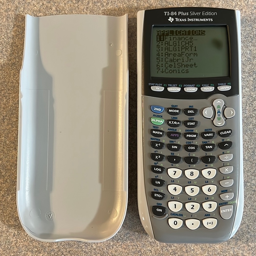 Texas Instruments TI-84 Silver Edition Graphing Calculator with Cover